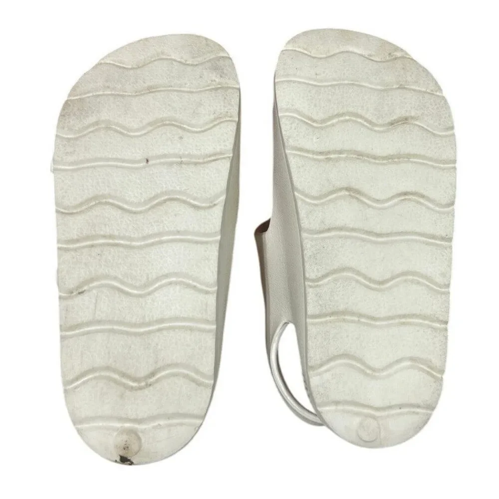 ChayChax Toddler Girls Size 9 Beige Sandals Double Buckle Open Toe Water Shoes